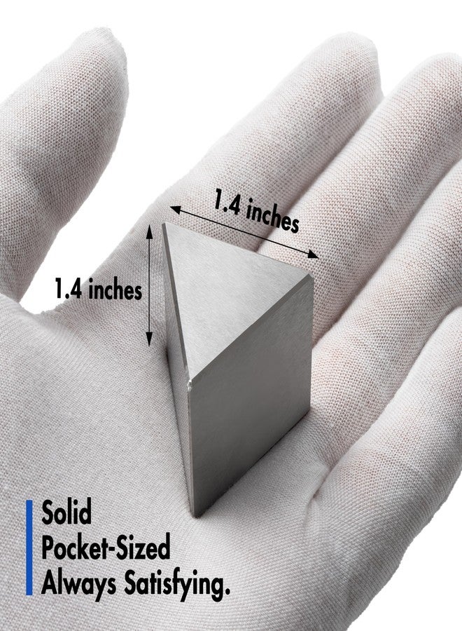 Heavenly Metals أحجية ثلاثية الأبعاد من 3 قطع على شكل مثلث من هيفنلي ميتالز للبالغين - لعبة مكتبية من الفولاذ المقاوم للصدأ، هدية مكتبية للرجال والنساء مصنوعة بتقنية القطع الكهربائي السلكي بدون تفاوت - Image 3